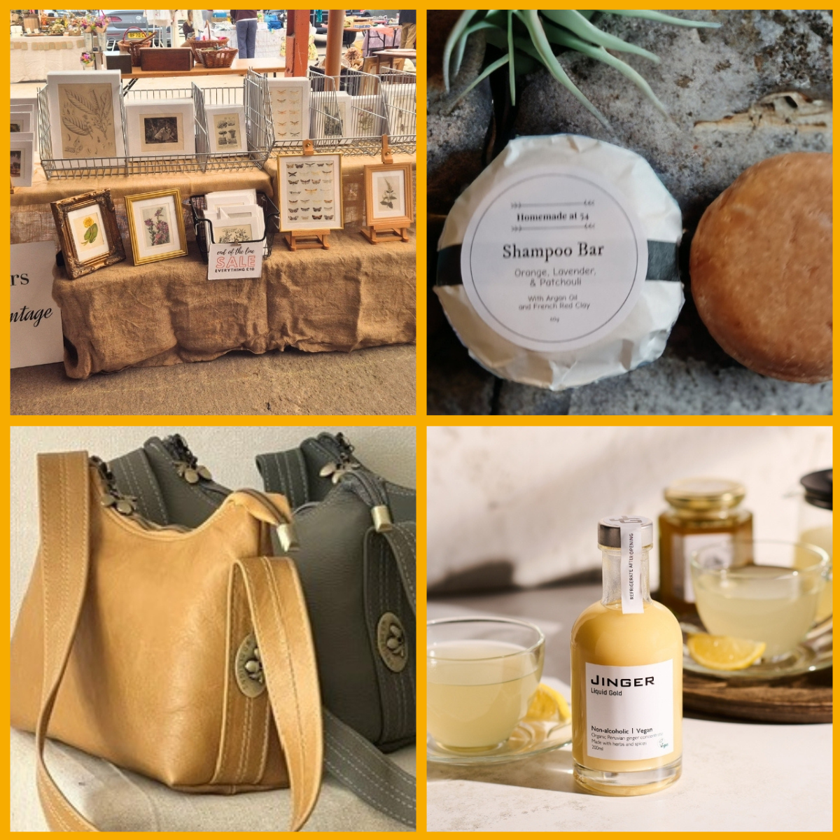 Collage of Cotswold Life Home & Gift Show products.