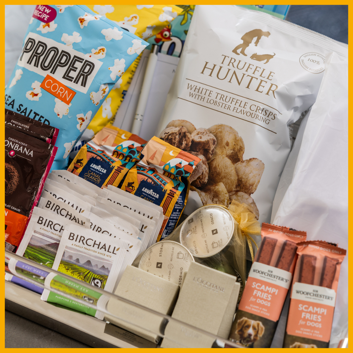 A welcome hamper from Luxury Apartments Cheltenham