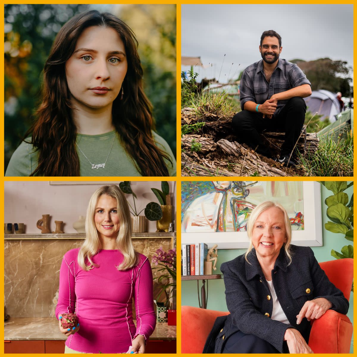 Collage of speakers including Deborah Meadon