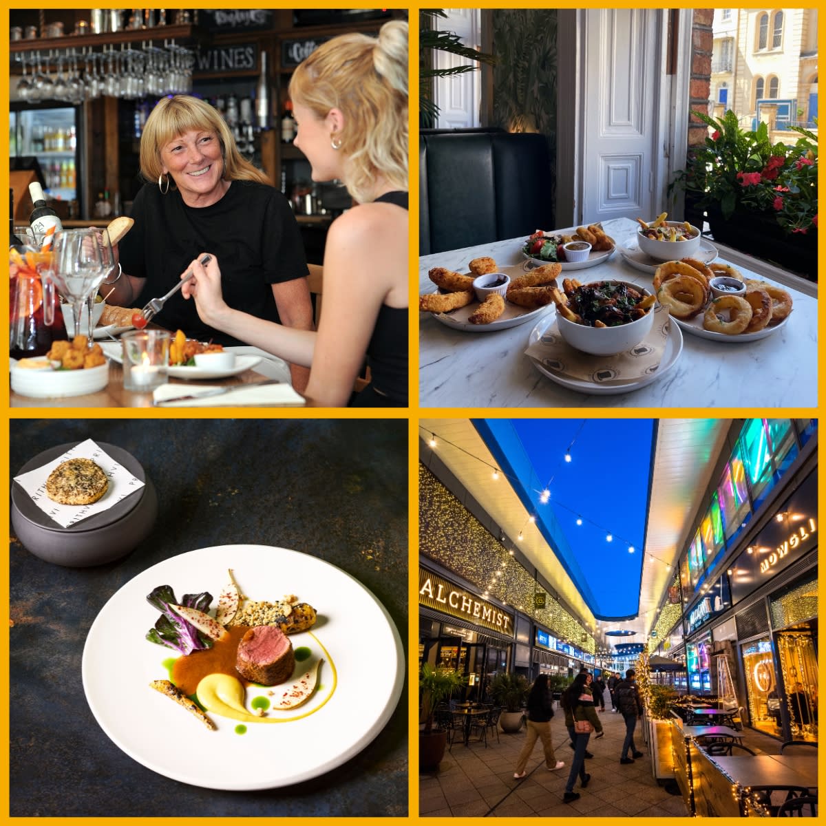 Pre-theatre dining options Cheltenham