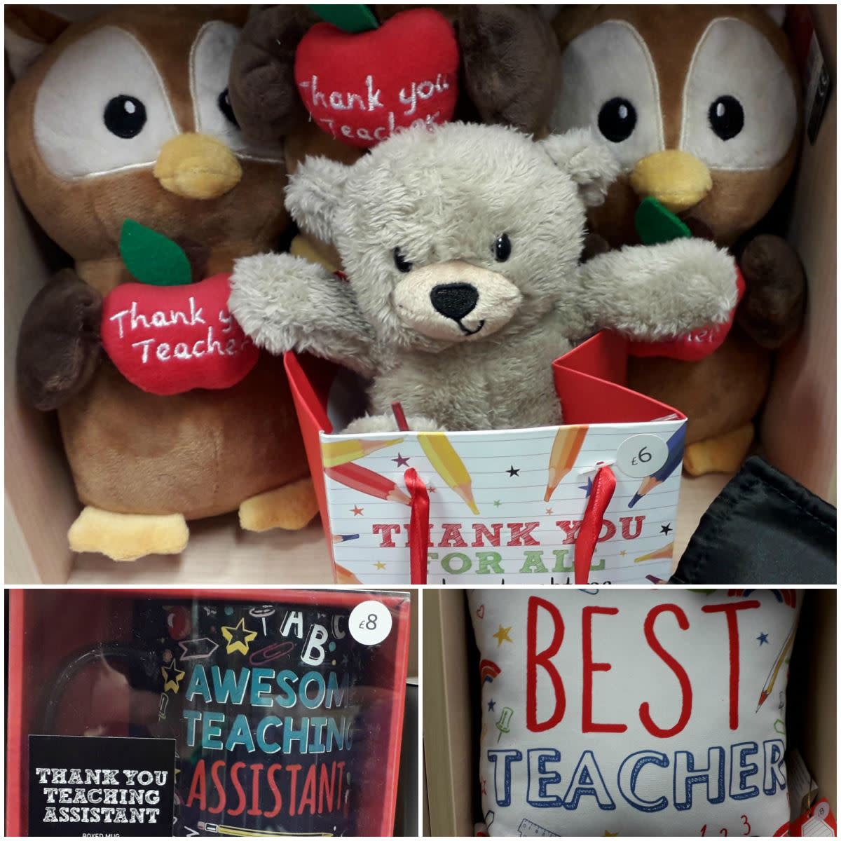 Cuddly toys at Clinton Cards