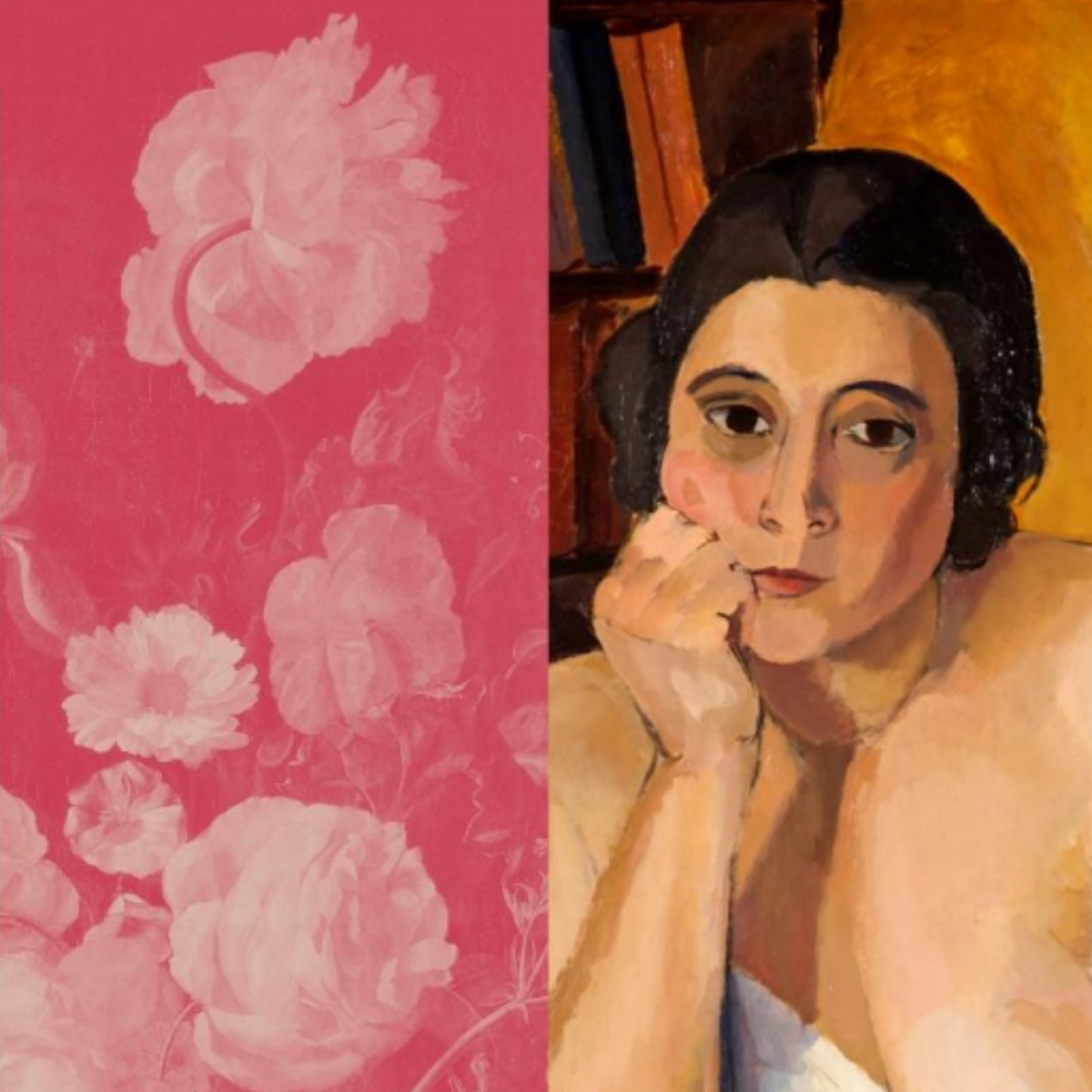 Rachel Ruysch (attributed to), Flowers in a Glass Vase, c. 1705-1715. Edward Wolfe, Seated Figure, c. 1962 © The Estate of Edward Wolfe. All Rights Reserved, 2026 DACS. Wilson Art Gallery and Museum Collection.