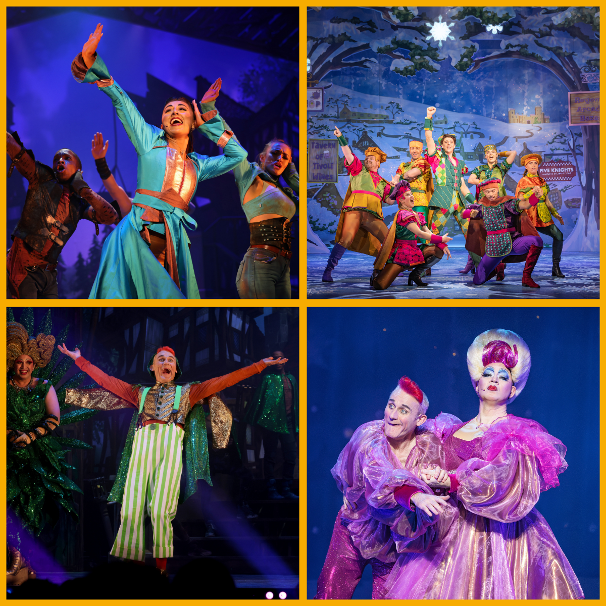 Collage of Cinderella old production images