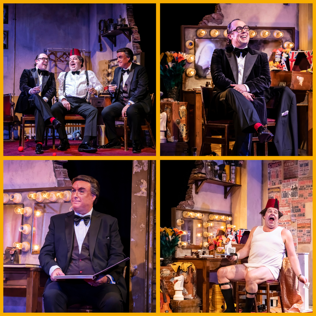 Collage of The Last Laugh production shots