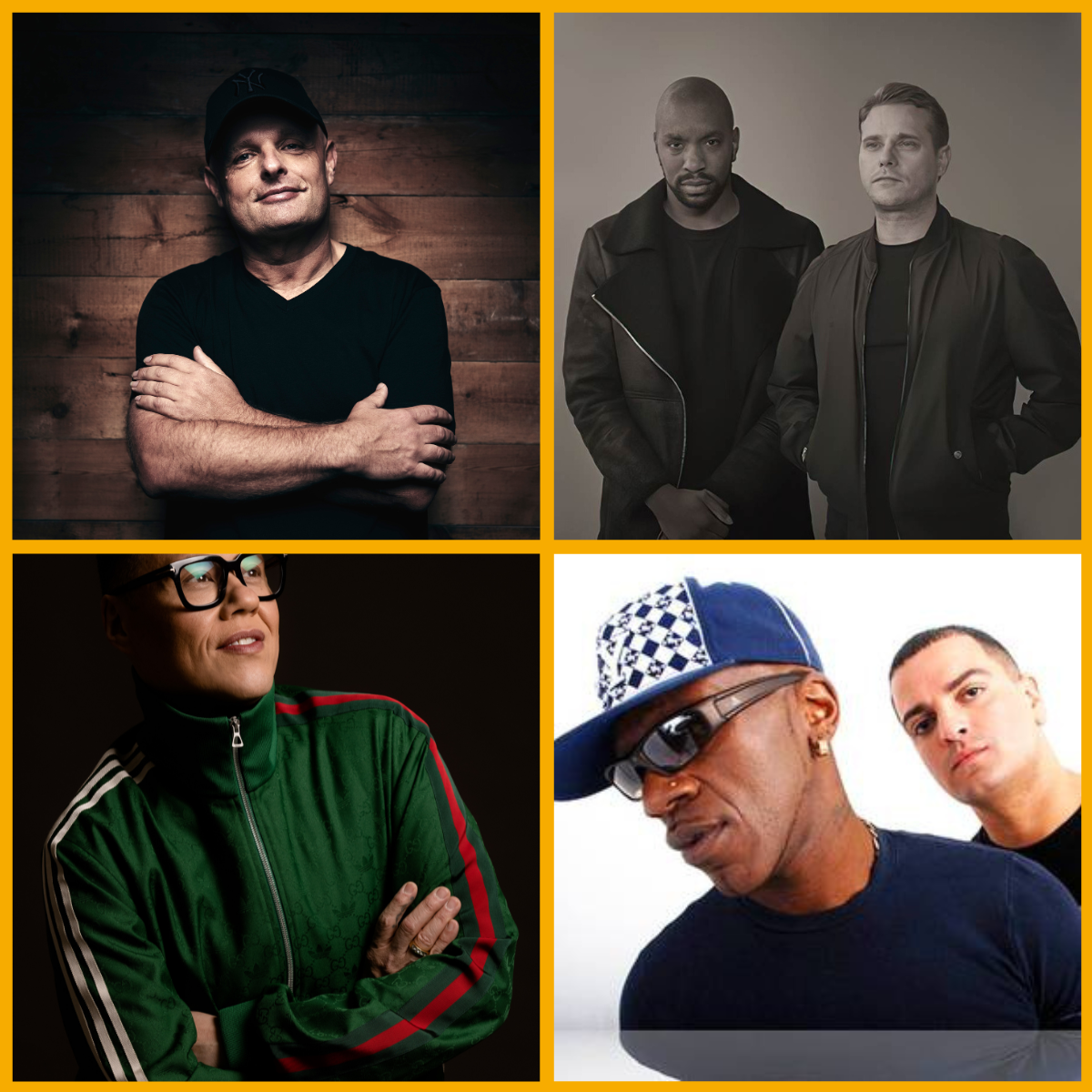 DJs Dave Pearce, Gok Wan, Artful Dodger & Luck & Neat
