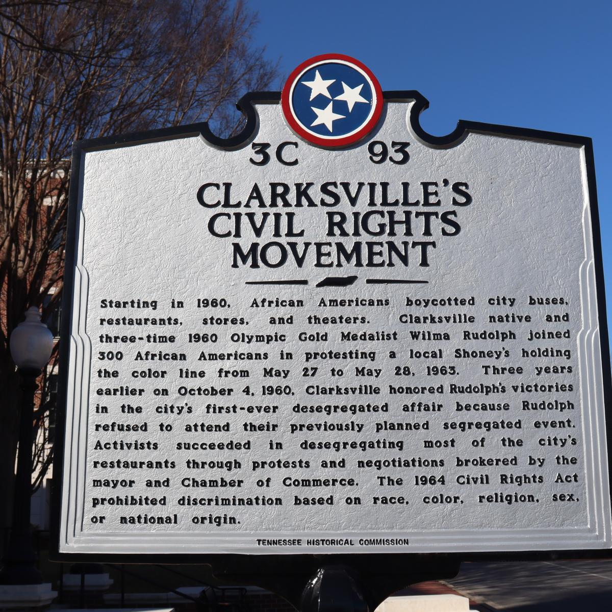Signage placed at Dunbar Cave State Park historic location of Affricanna Town