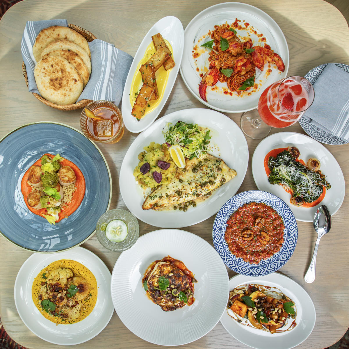 Variety of food dishes