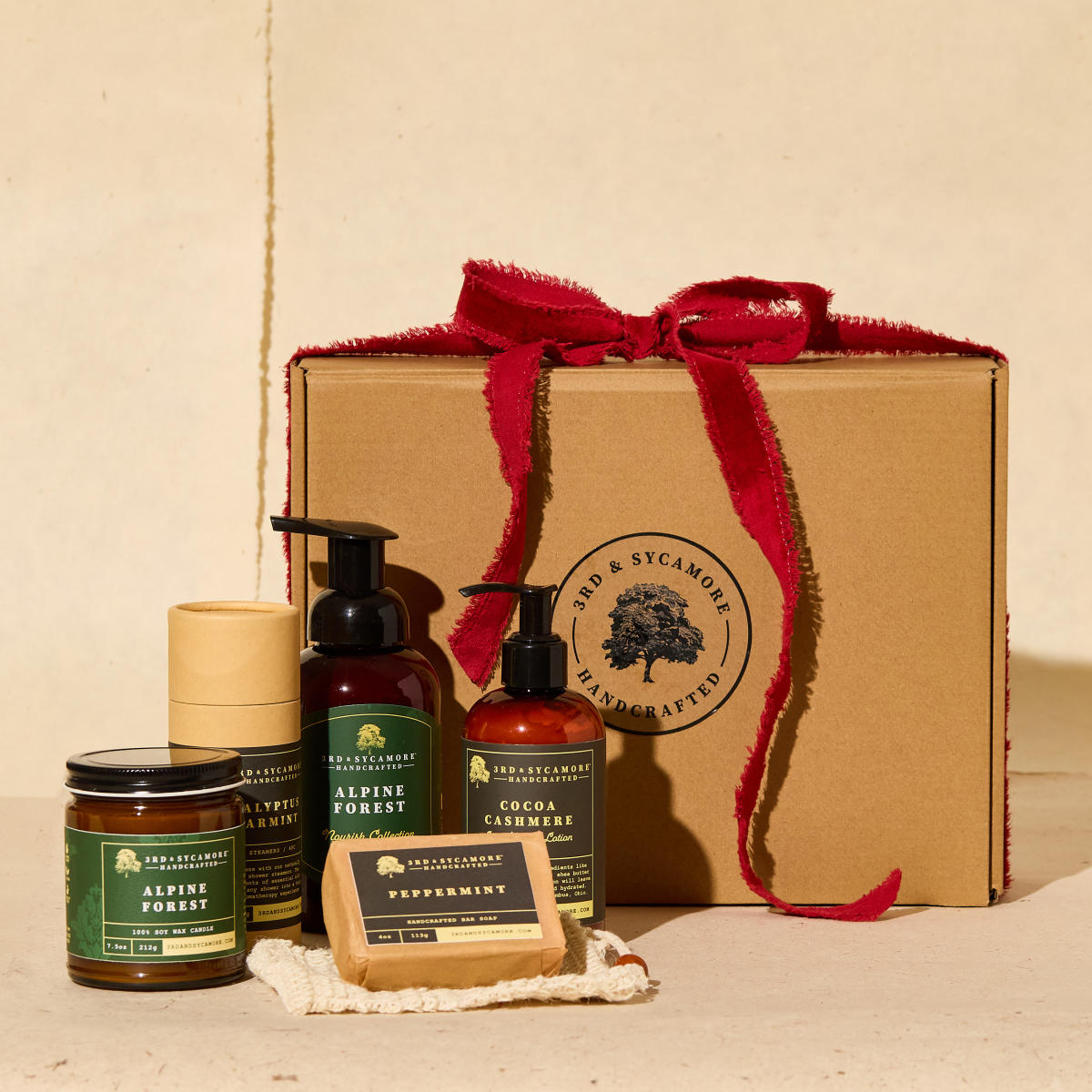 "Alpine Forest" bath and body products from 3rd & Sycamore