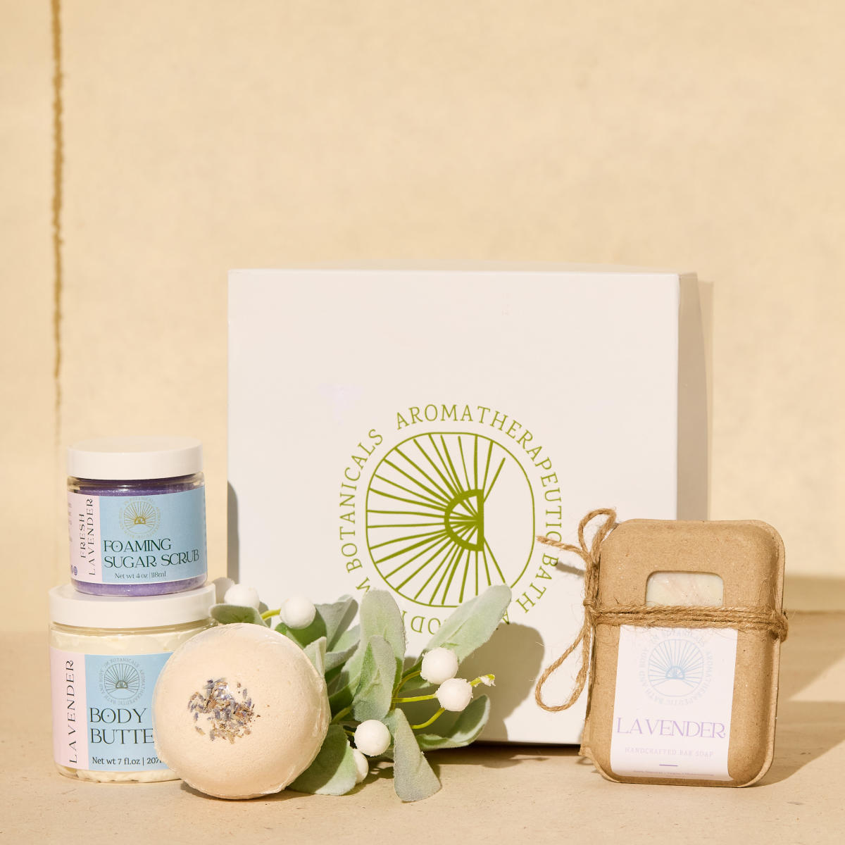 Set of body products from JM Botanicals