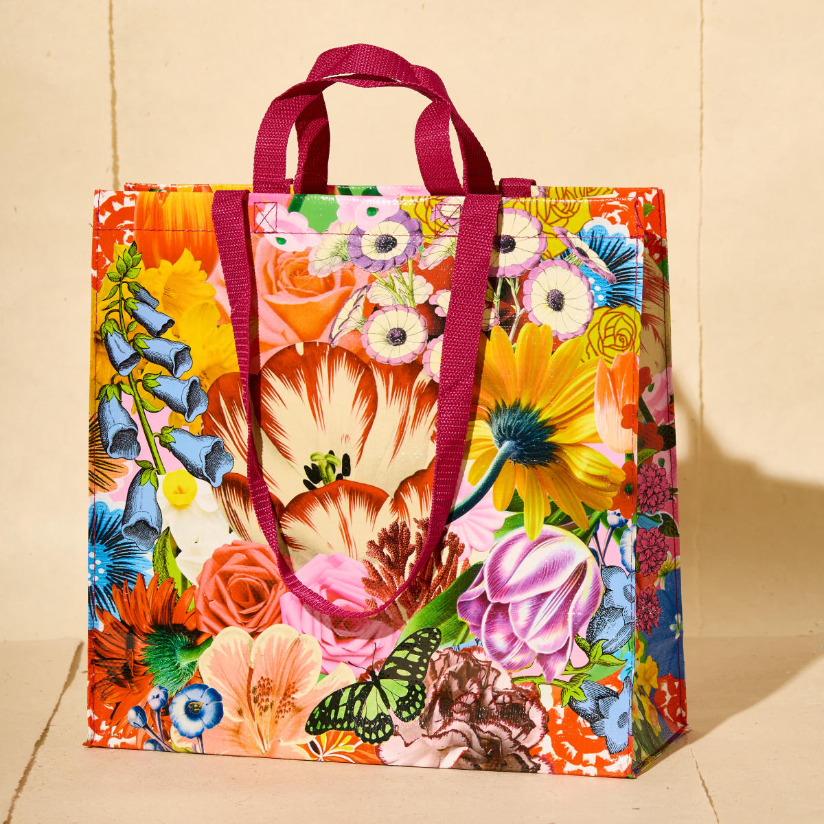 Tote bag with floral design from Wild Cat Gift and Party