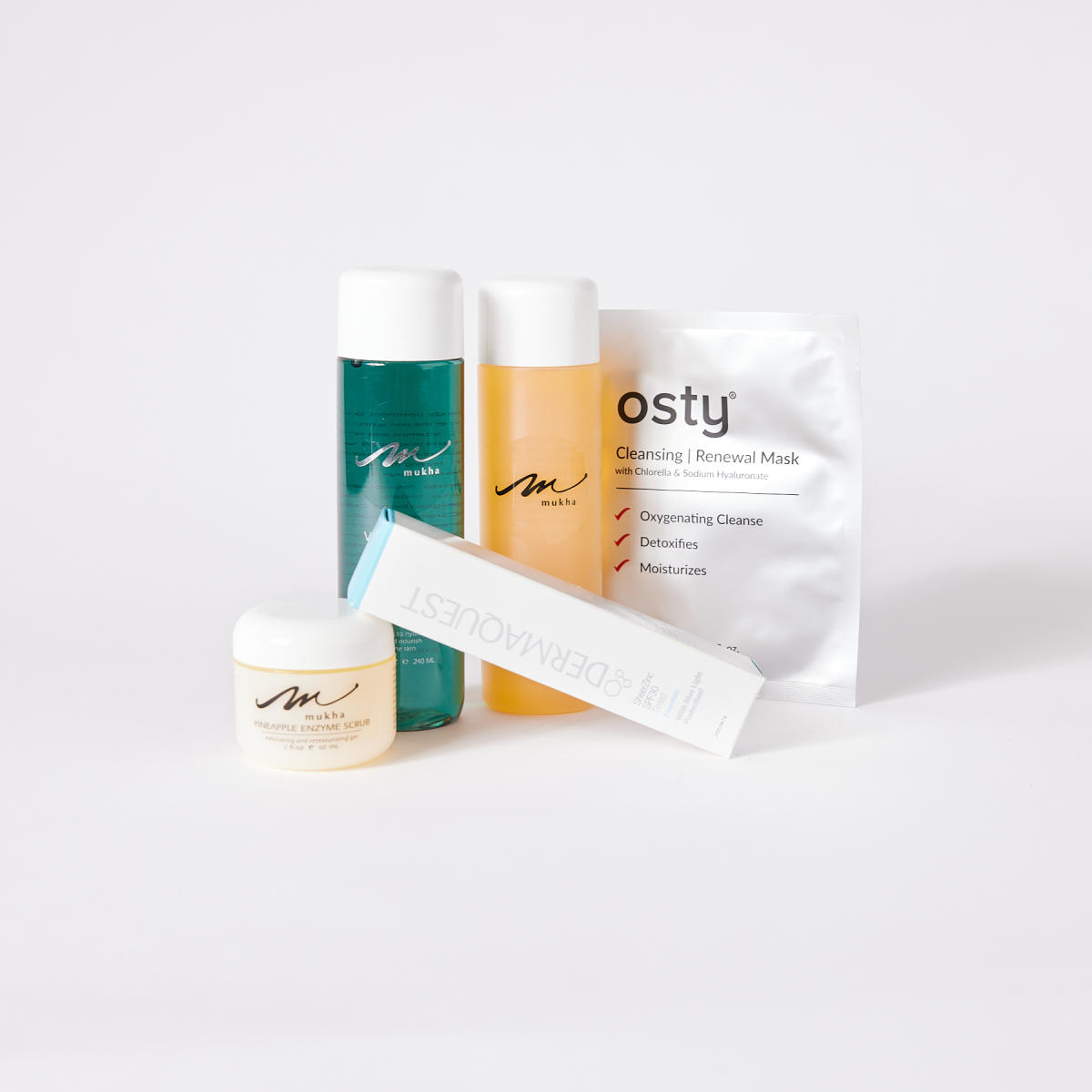 Skincare products from Mukha Spa