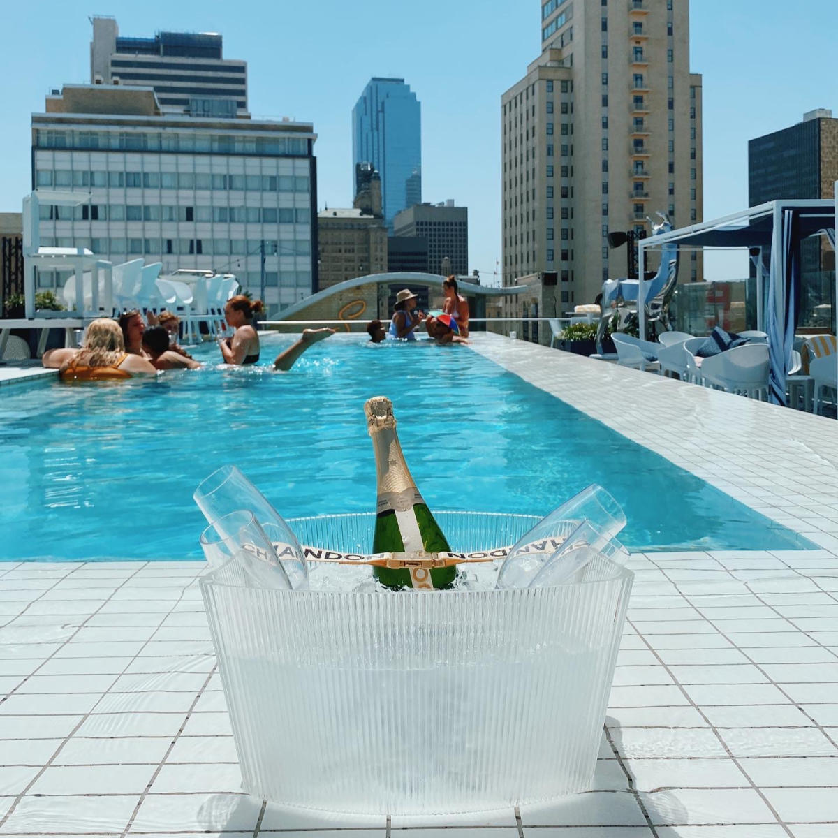 Waterproof Rooftop Pool Champagne