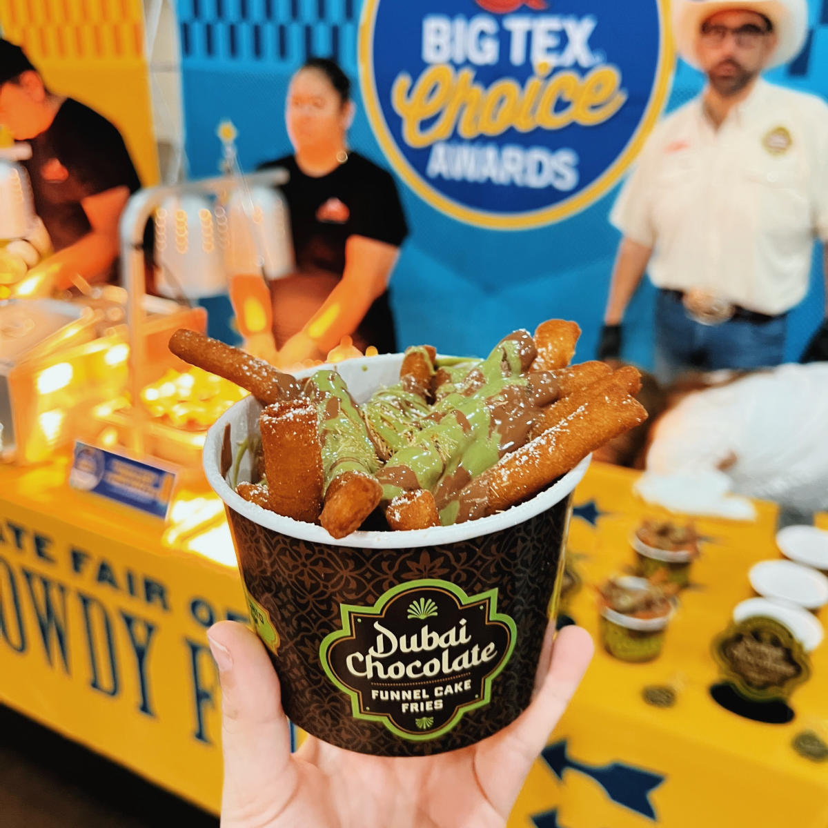State Fair Dubai Chocolate Funnel Cake Fries Isaac Rousso