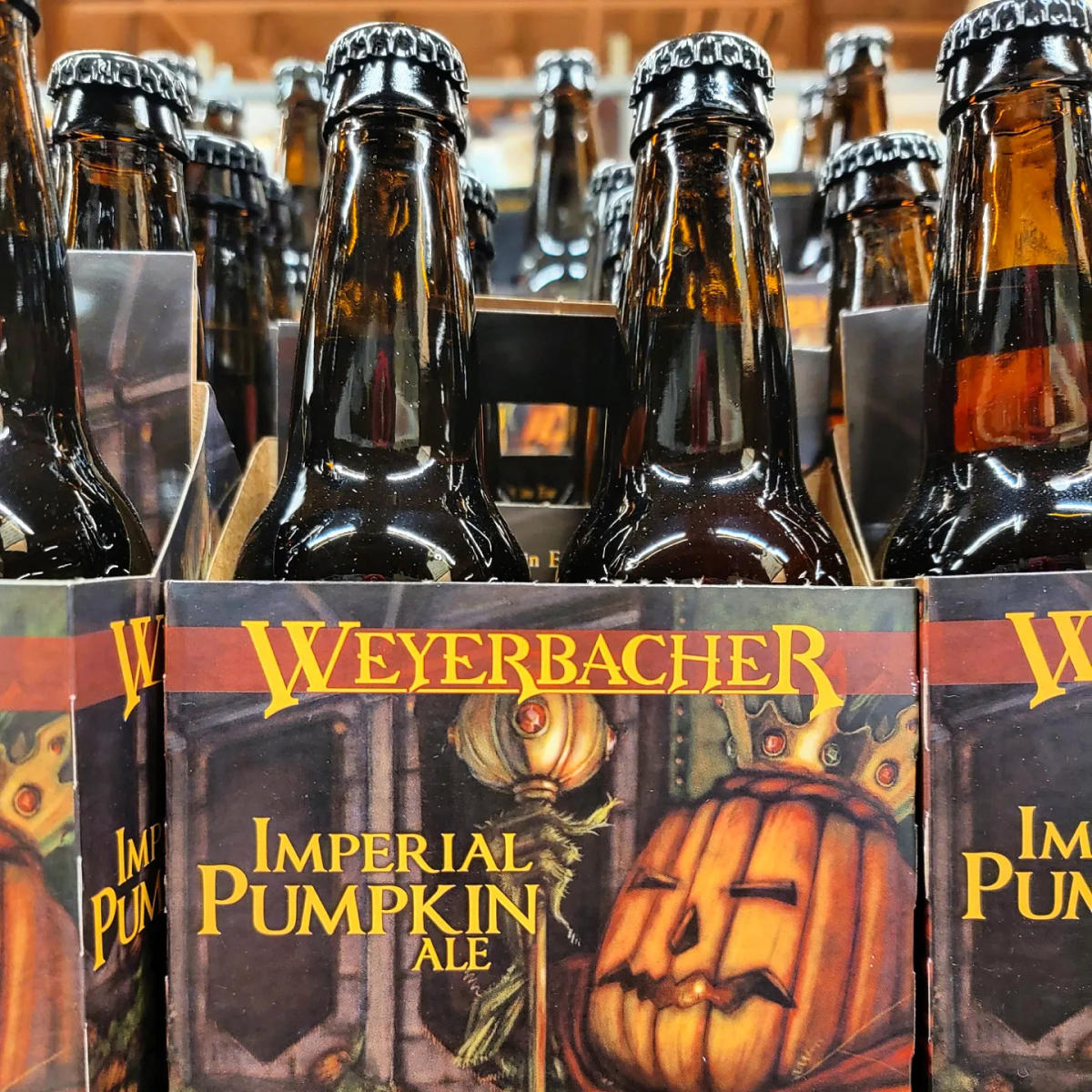 Bottles of Weyerbacher Brewing's Imperial Pumpkin Ale