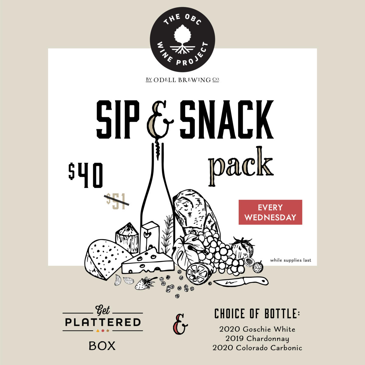 OBC Wine Project Sip and Snack