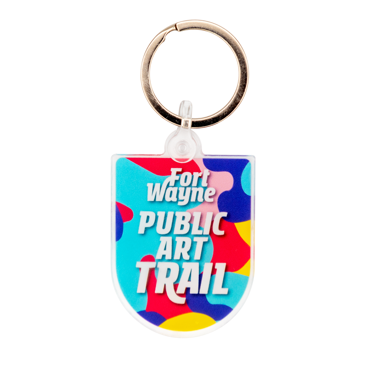 Fort Wayne Public Art Trail keychain of Breathe Mural
