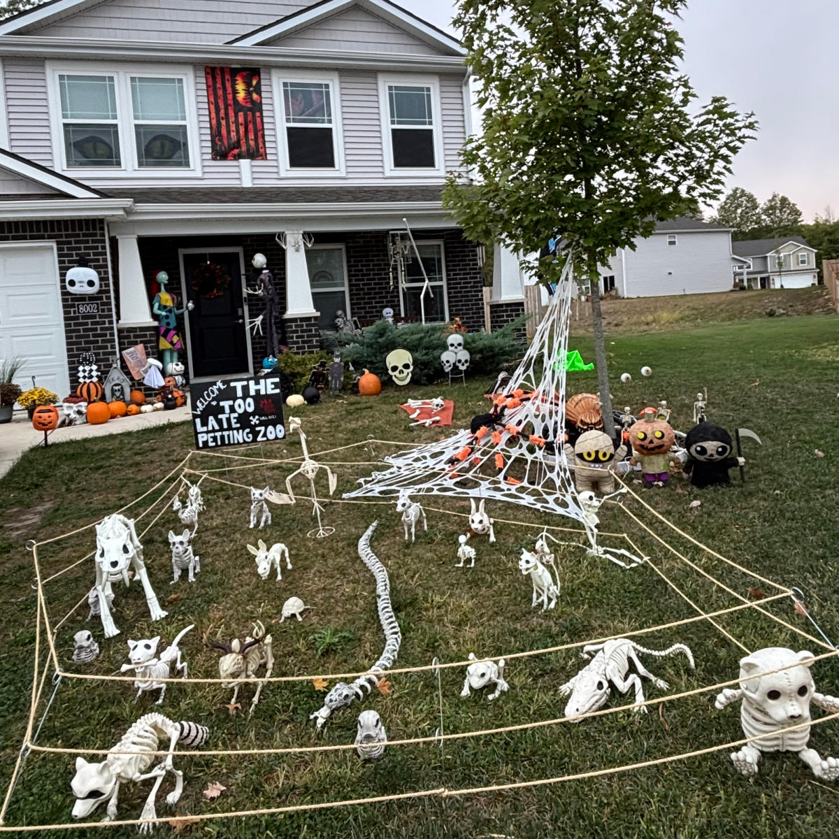 Halloween Lights Display at 8002 Carlie Court, Fort Wayne