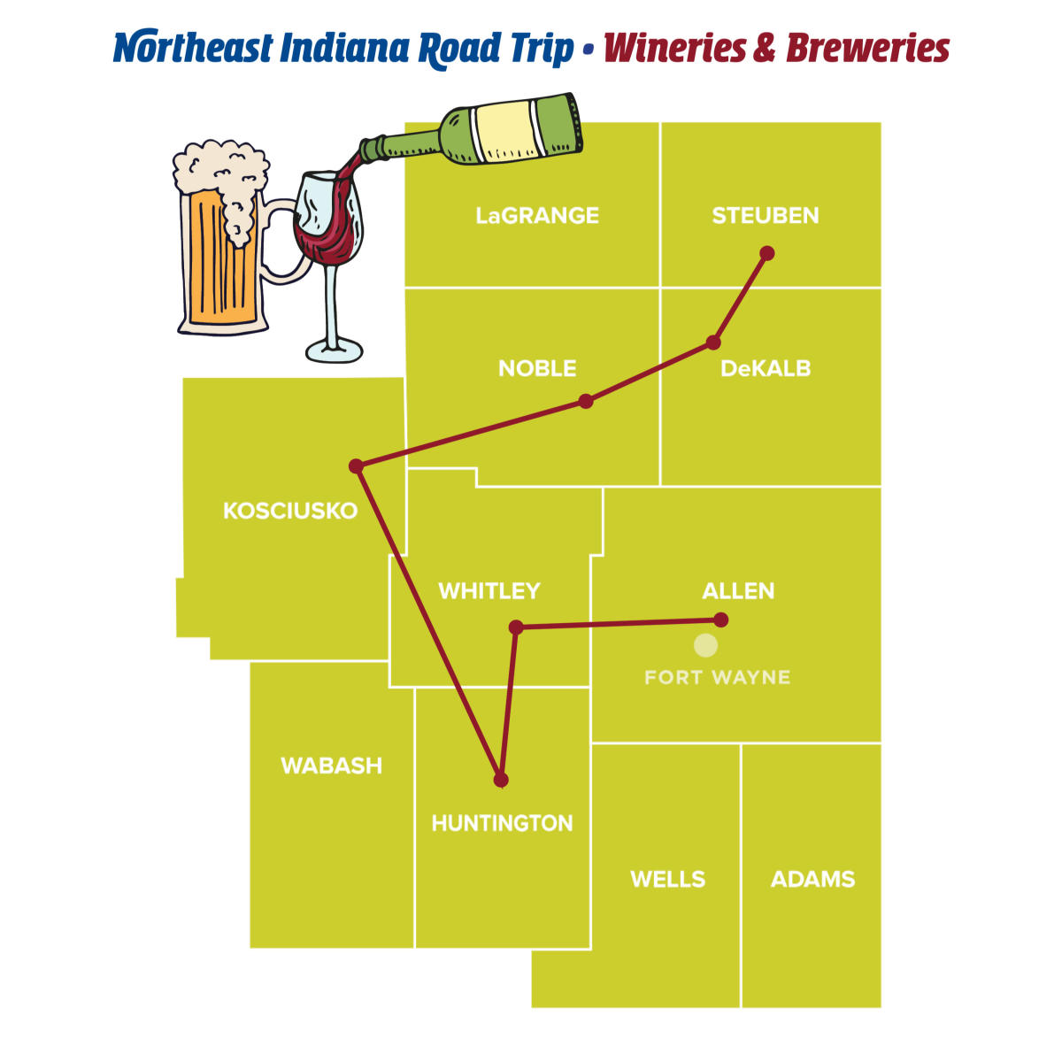 Wineries and Breweries - Northeast Indiana Road Trips