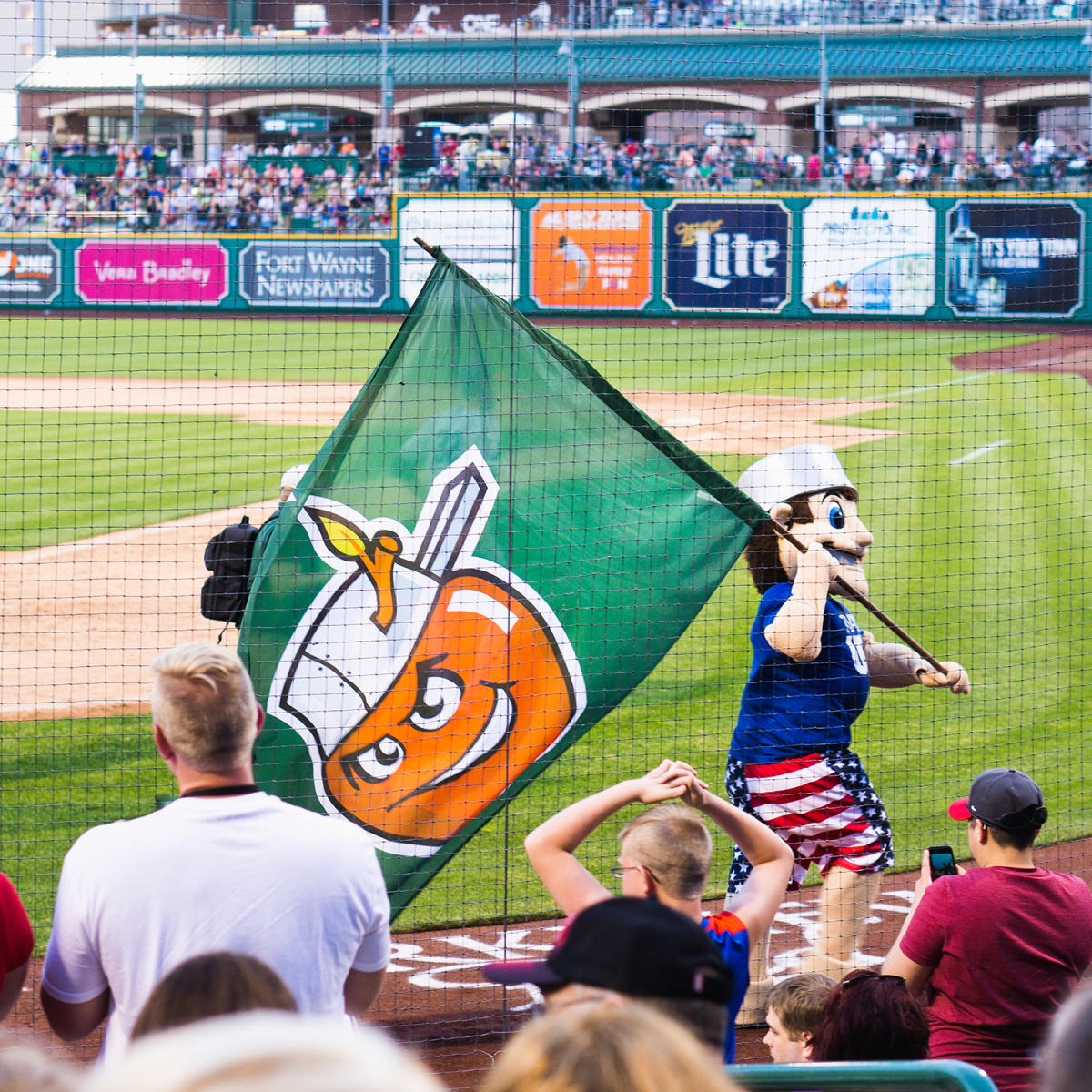 TinCaps Game - Johnny with Flag