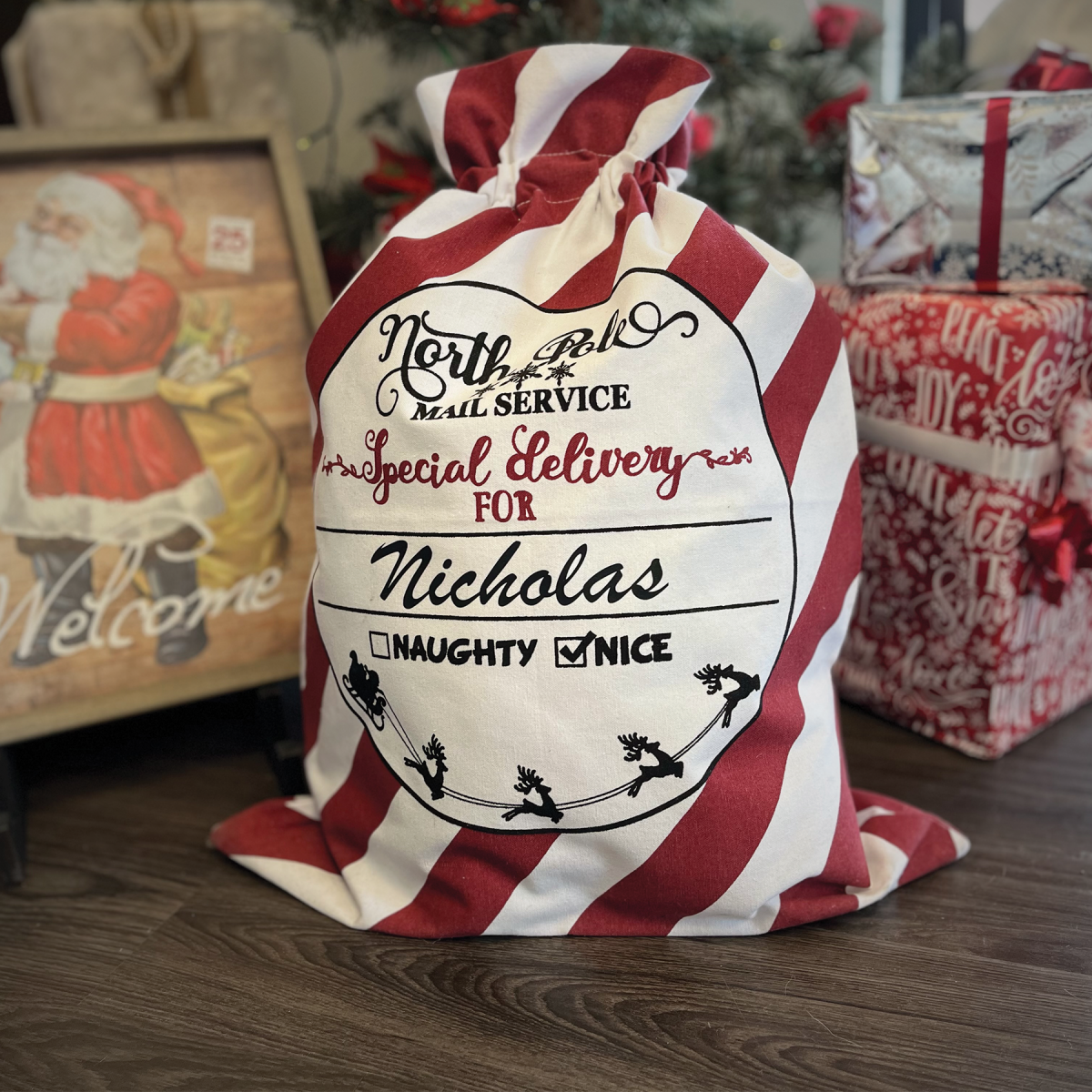 2022 Holiday Gift Guide: Personalized Santa Bags