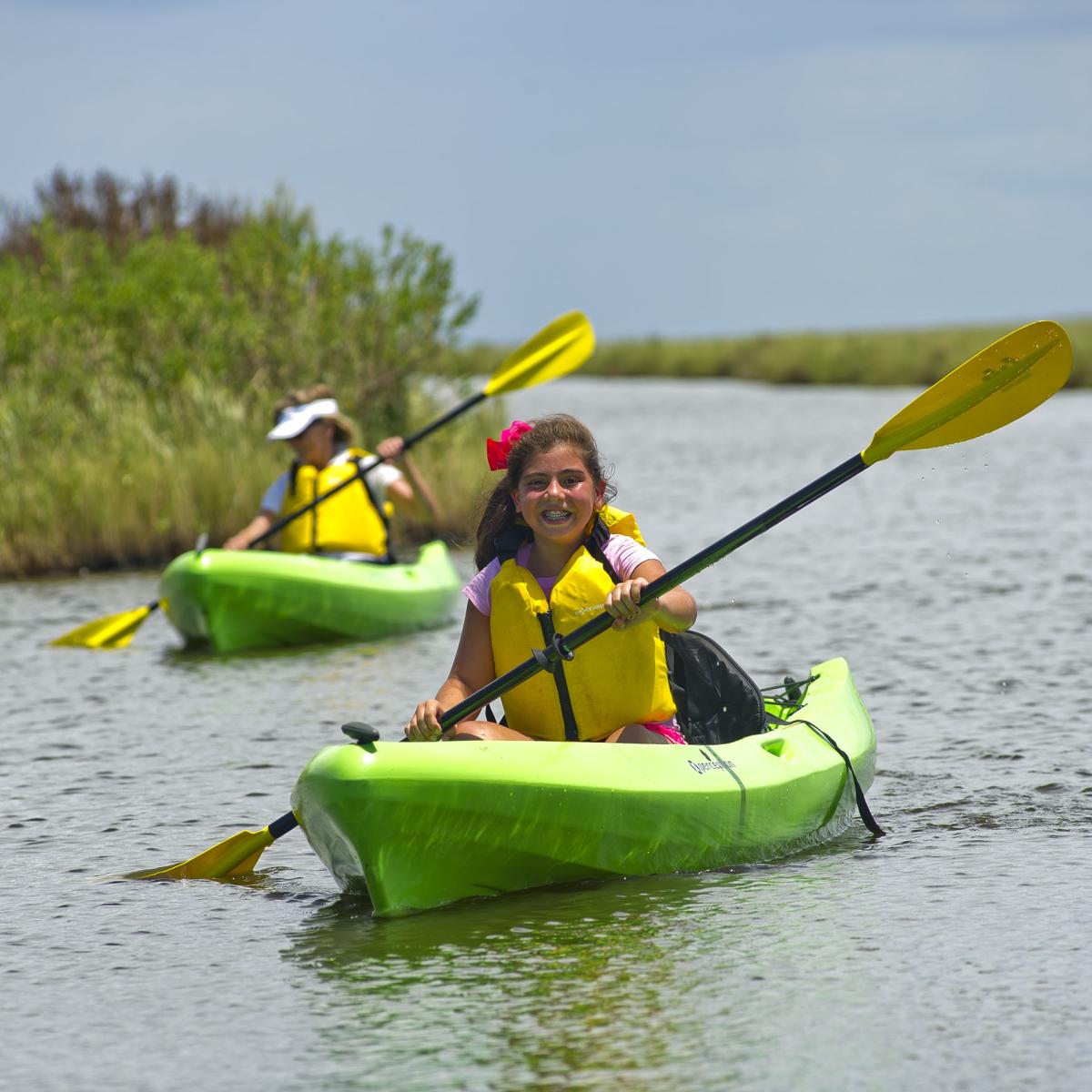 Canoeing at Sea Rim State Park in Port Arthur, TX