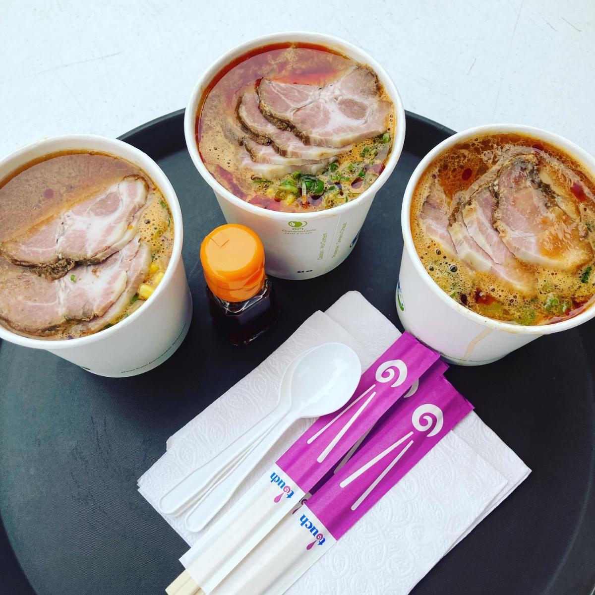Three Bowls of Ramen at Little TOKYO Ramen