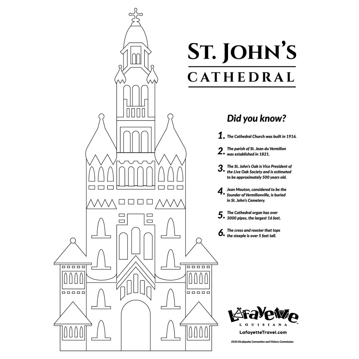 St. John's Cathedral - Coloring Sheet