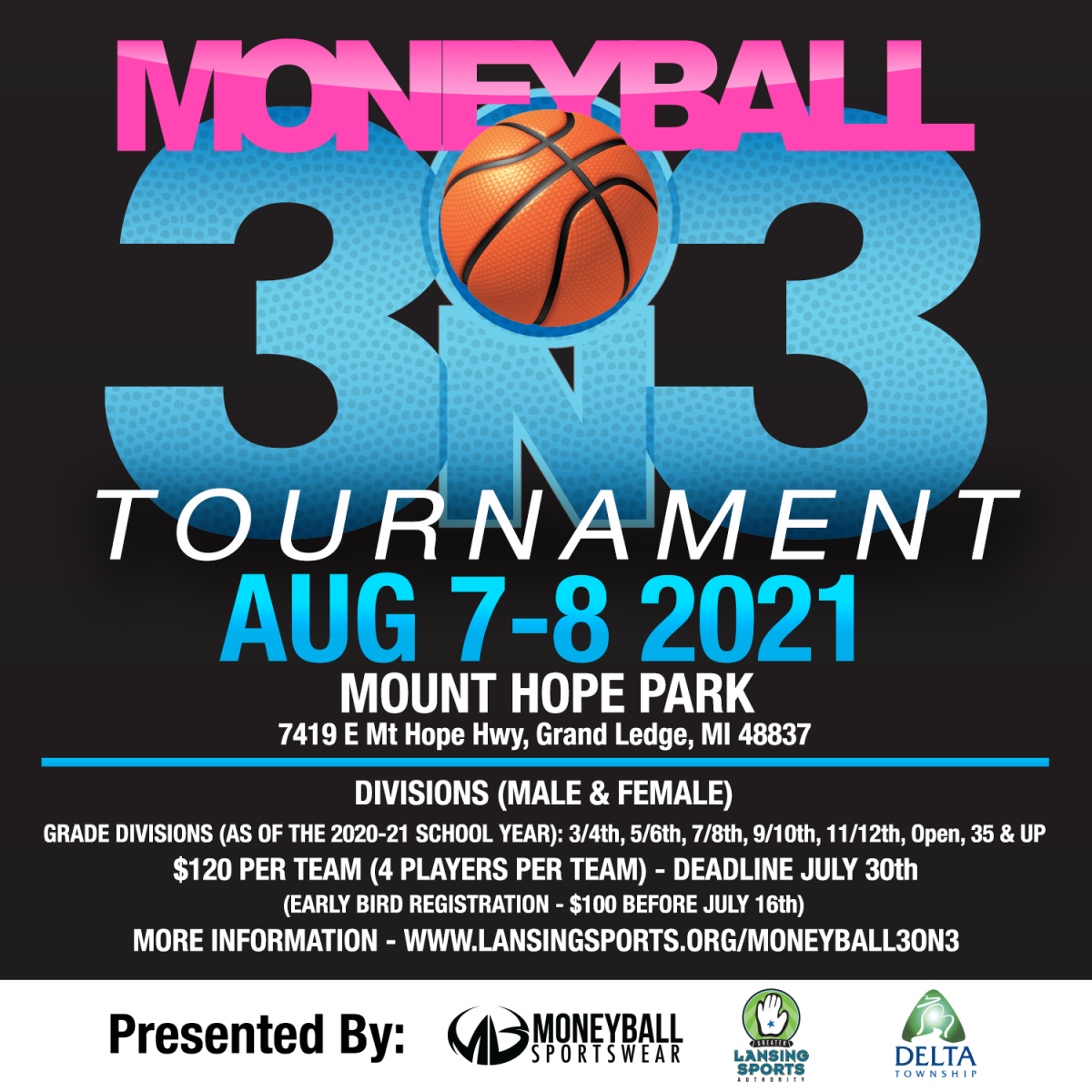 Moneyball 3 on 3 Tournament Greater Lansing Sports Authority