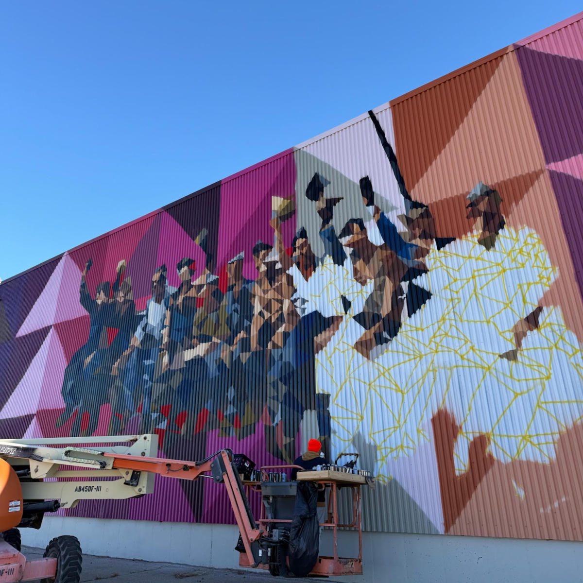 Empire State Building Mural