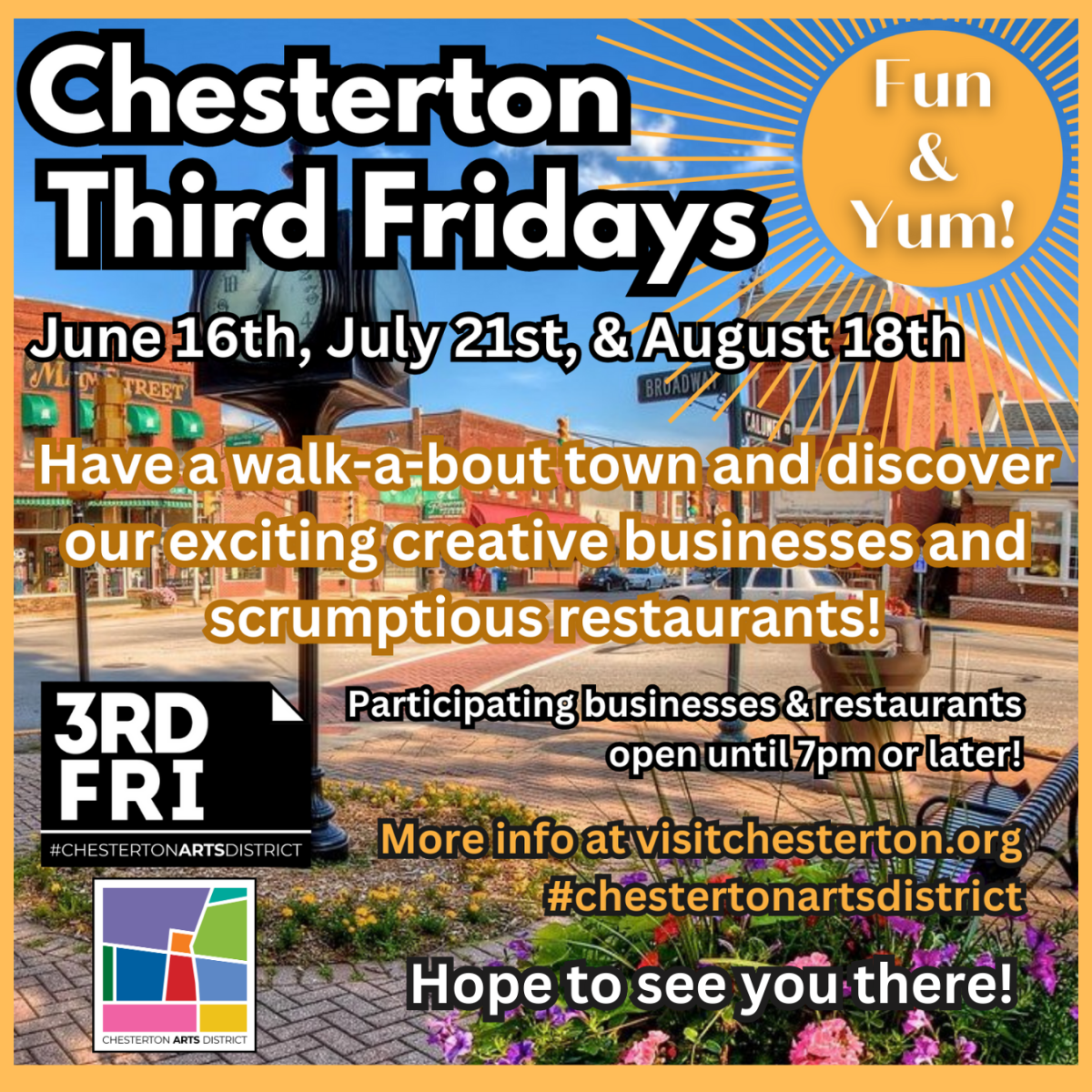 Introducing the Chesterton Arts District and Summer Third Fridays