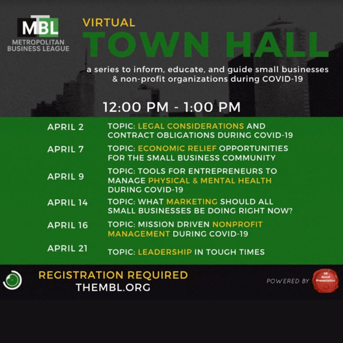 Virtual Town Hall Series