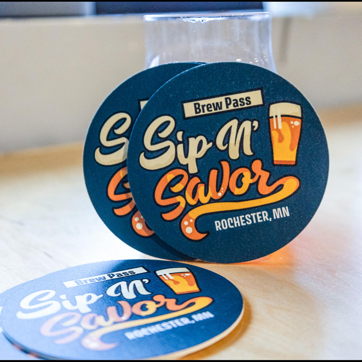 Sip N' Savor coaster (4 pack)