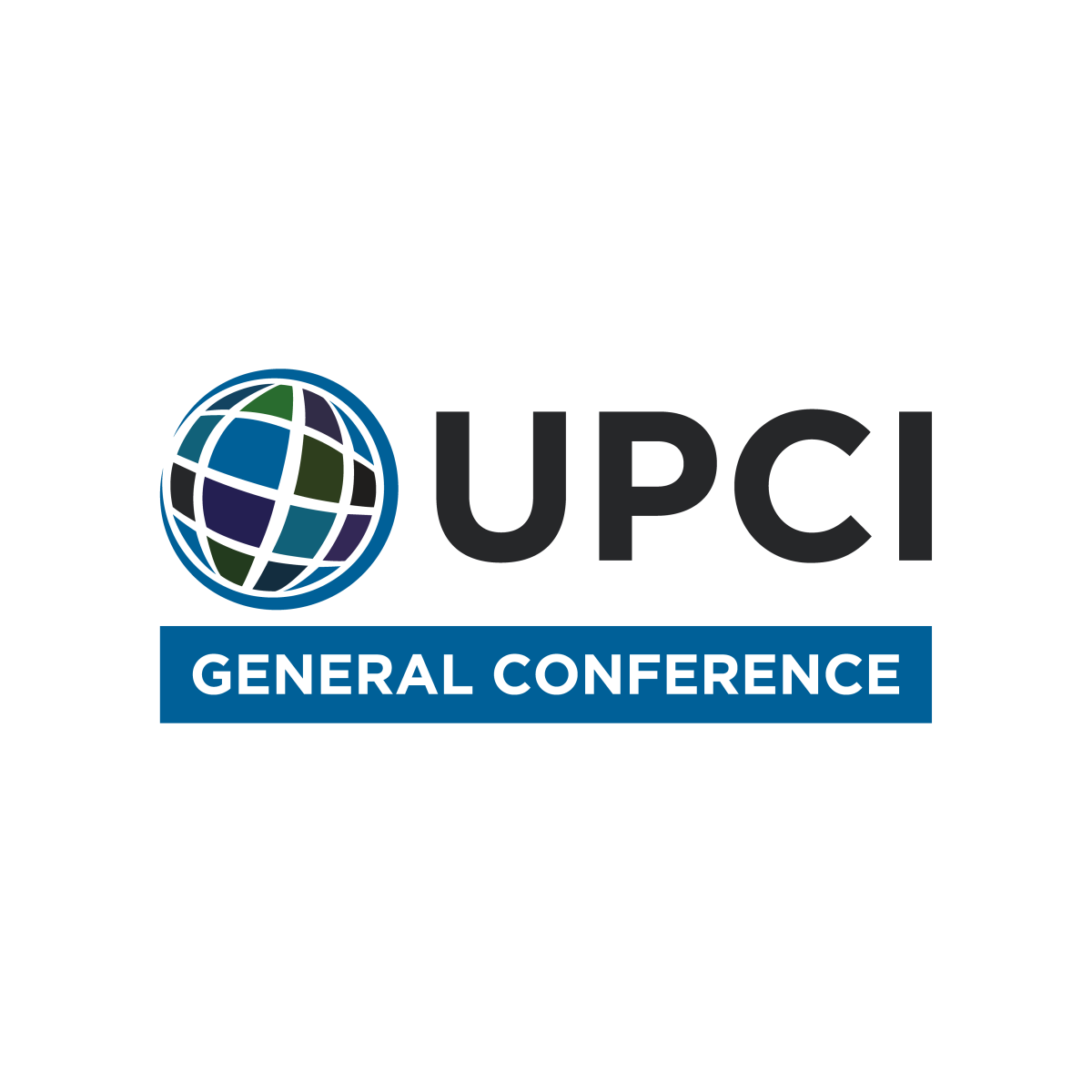 Logo for UPCI reading "UPCI GENERAL CONFERENCE"