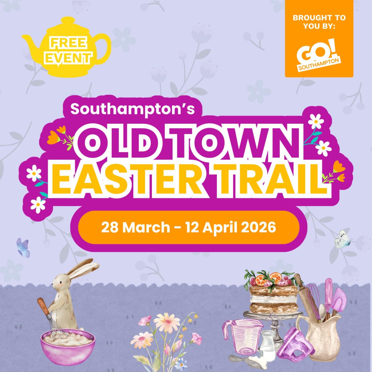 Southampton's Old Town Easter Trail from 28 March - 12 April, brought to you by GO! Southampton. Free event.