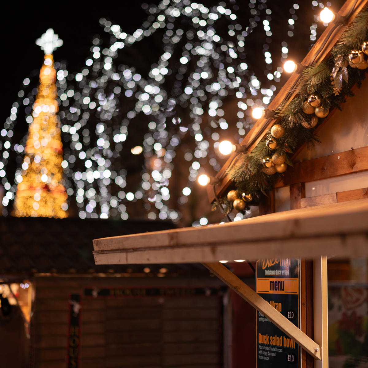 Southampton Christmas Market at night