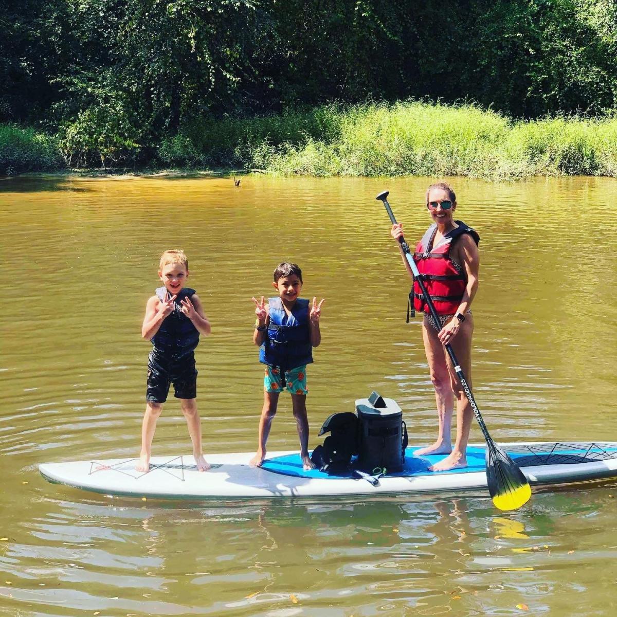 Water activities paddle boarding