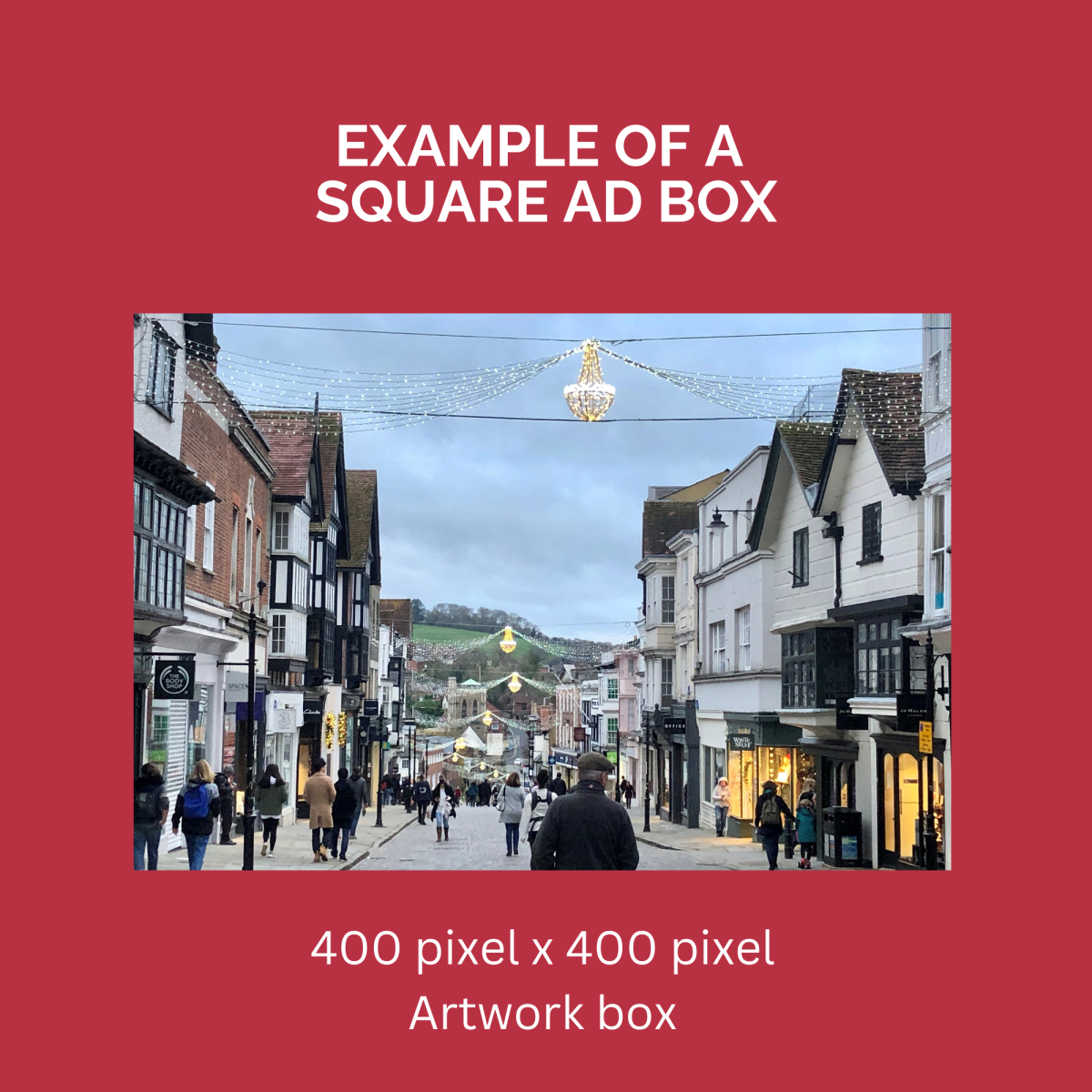 Example of Square Ad box