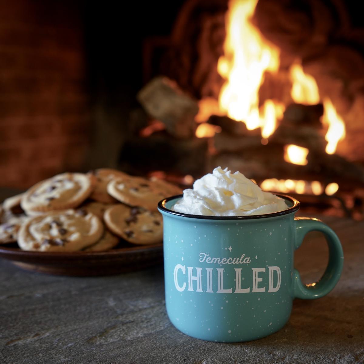 Chilled Fireplace and Cookies