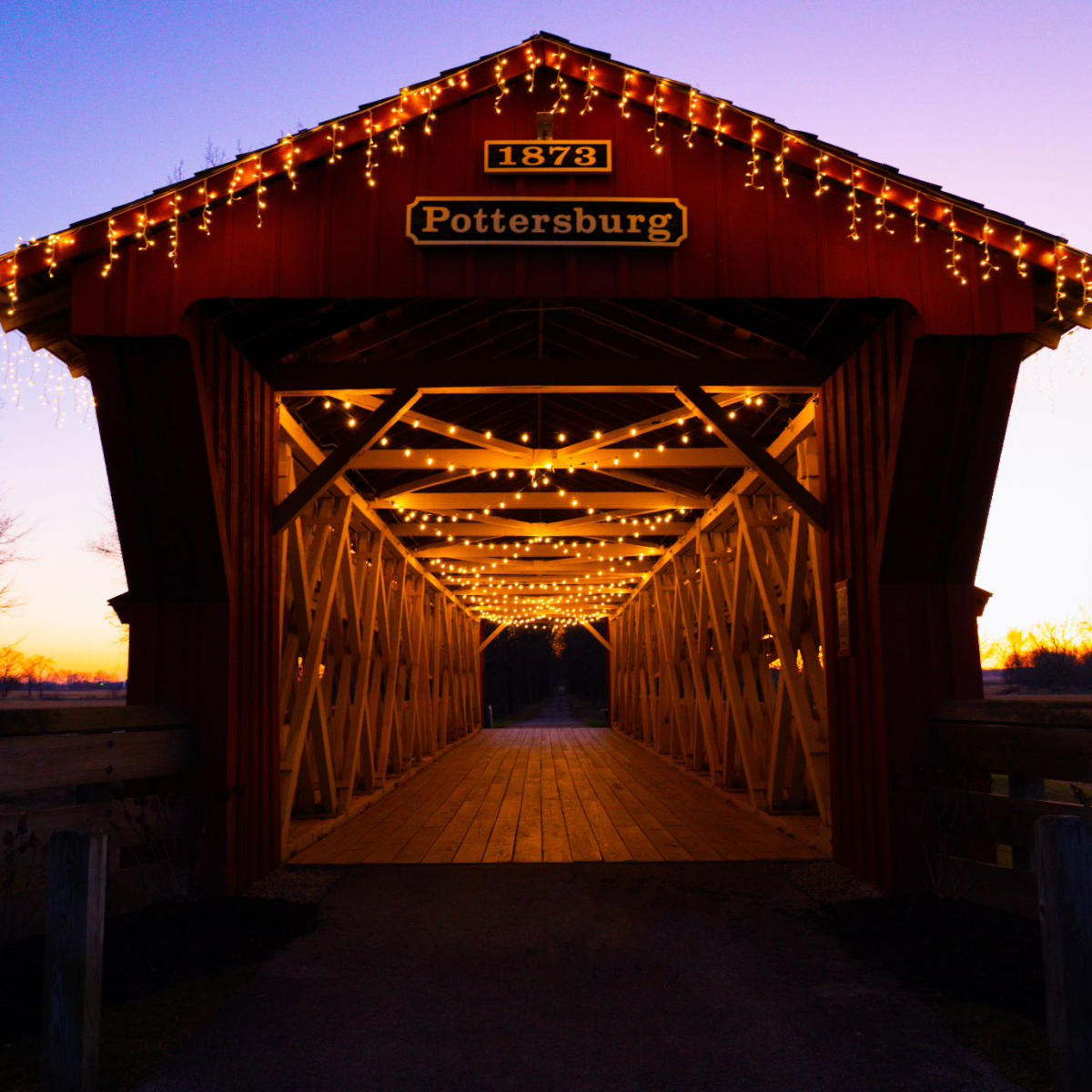 Pottersburg Bridge Merry and Bright