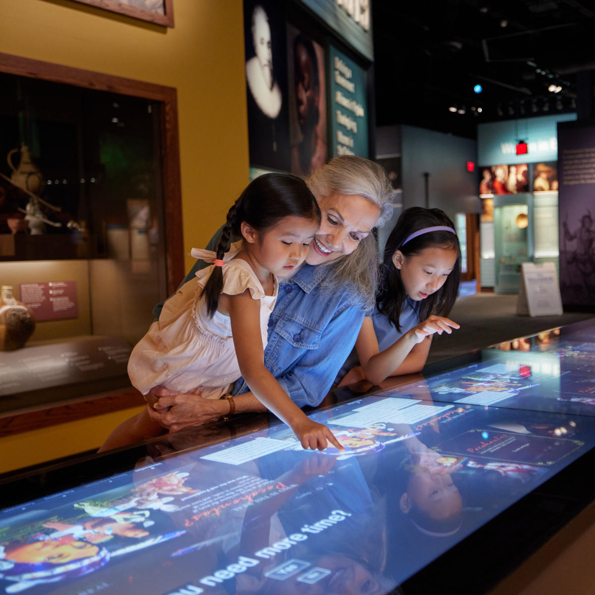Family at Jamestown Settlement Museum