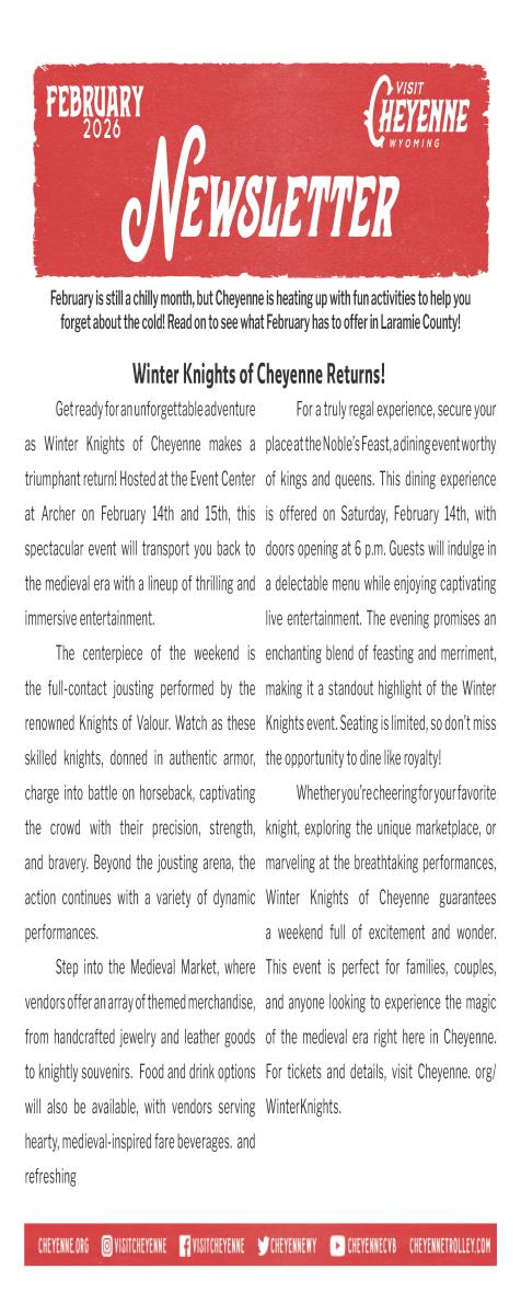 February 2026 Newsletter