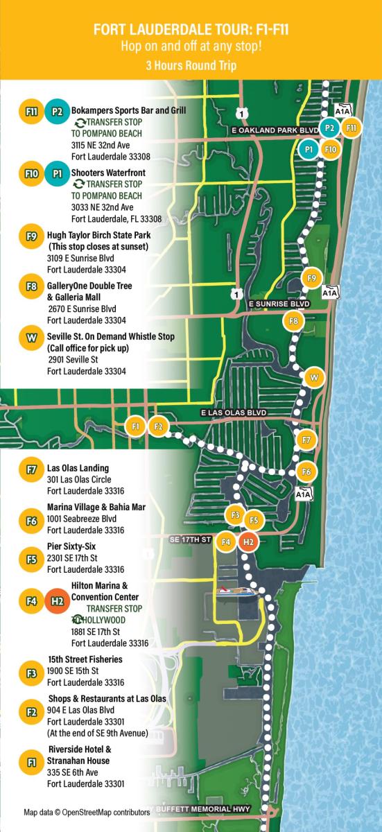 Water Taxi Fort Lauderdale Routes