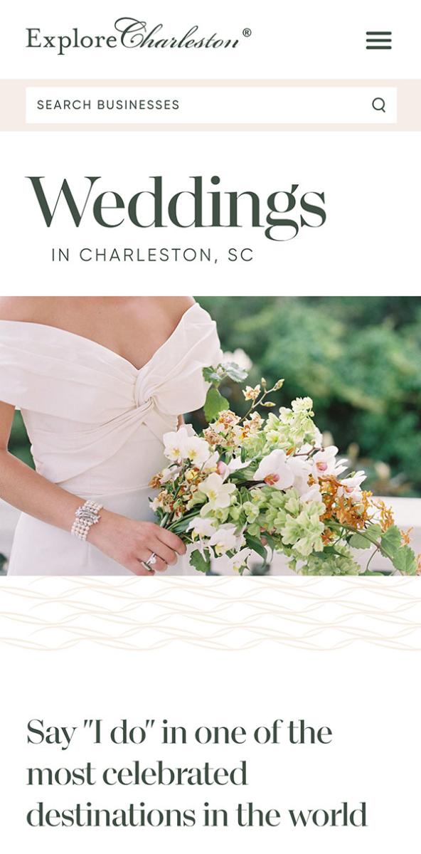 Charleston, SC Area Convention & Visitors Bureau wedding blog