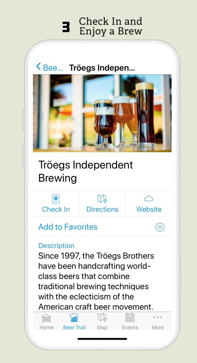 Check in and Enjoy a Beer