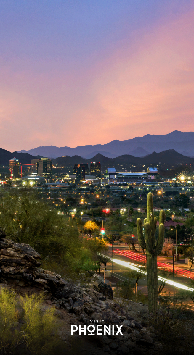 Skyline from Central Avenue at South Mountain