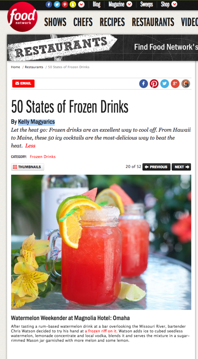 Omaha's Frozen Drink - Food Network