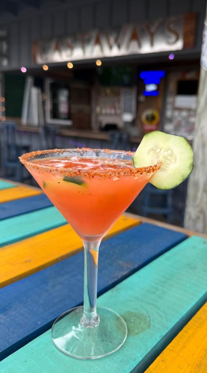 Castaways:Cucumber Watermelon Margarita