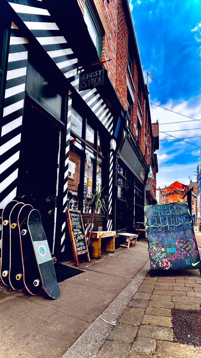 Exterior of Ghost Stock Clothing