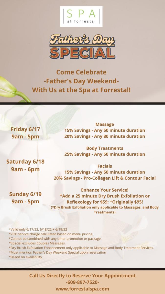 Father's Day Spa at Forestal