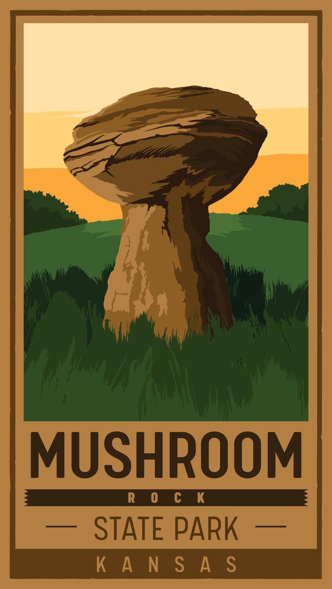 Mushroom Rock State Park Logo
